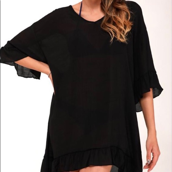 Black bathing suit cover🍍 - Picture 2 of 6